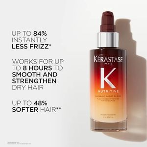 12 SAMPLES OF KERASTASE 8H NIGHT SERUM